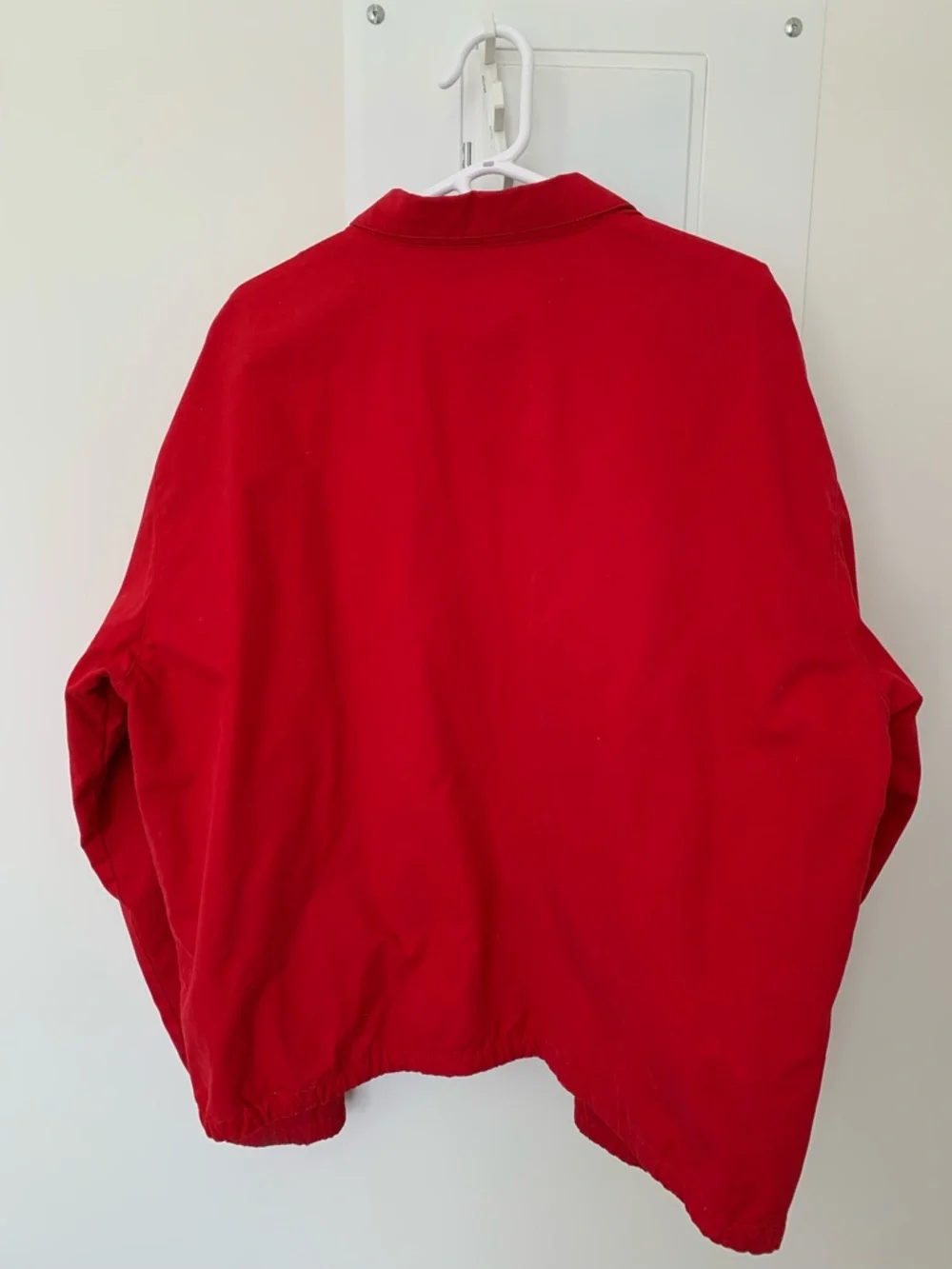 Polo Ralph Lauren 100% cotton Harrington Jacket Mens XL  Red Plaid Lined Pony - Picture 2 of 16